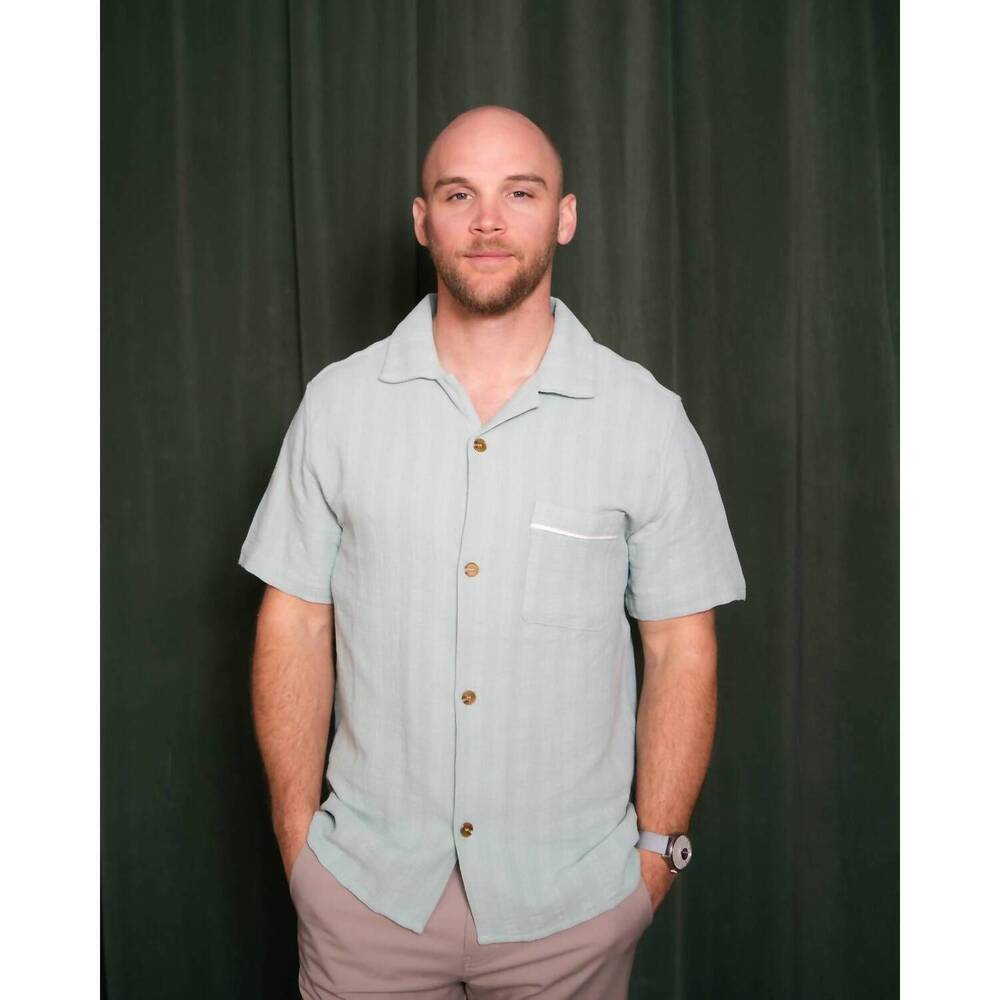 NEW RHYTHM. classic daytona short sleeve shirt in teal